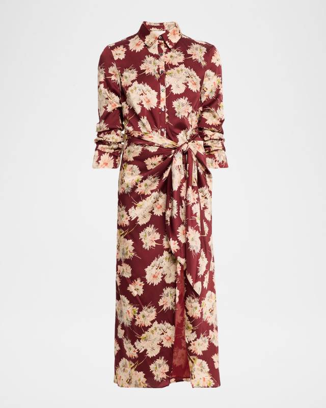 Mae Bouquet Jacey Tie-Waist Midi Dress